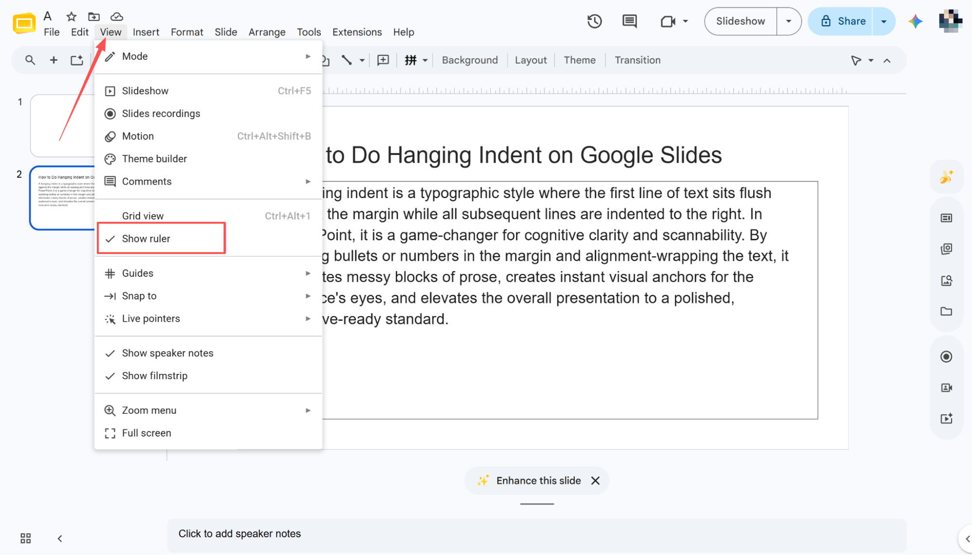 How to Do Hanging Indent on Google Slides: 3 Simple Layout Techniques