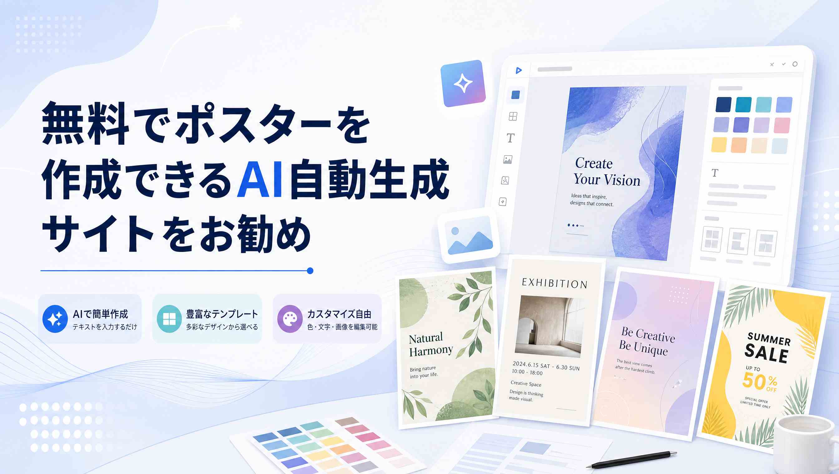 【 2026】無料でポスターを作成できるAI自動生成サイト7選