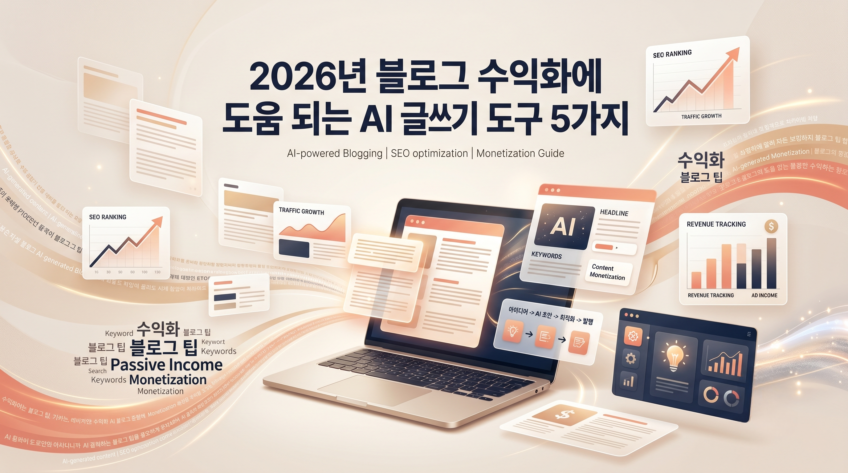 2026년 블로그 수익화에 도움 되는 AI 글쓰기 도구 5가지