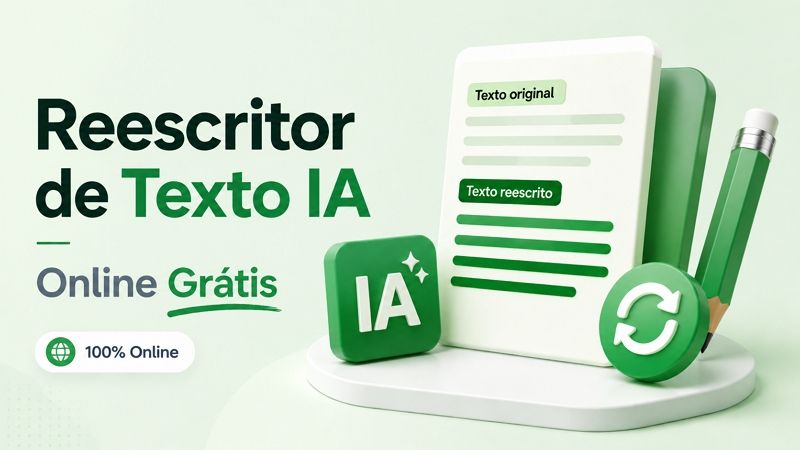 Reescritor de texto IA online grátis
