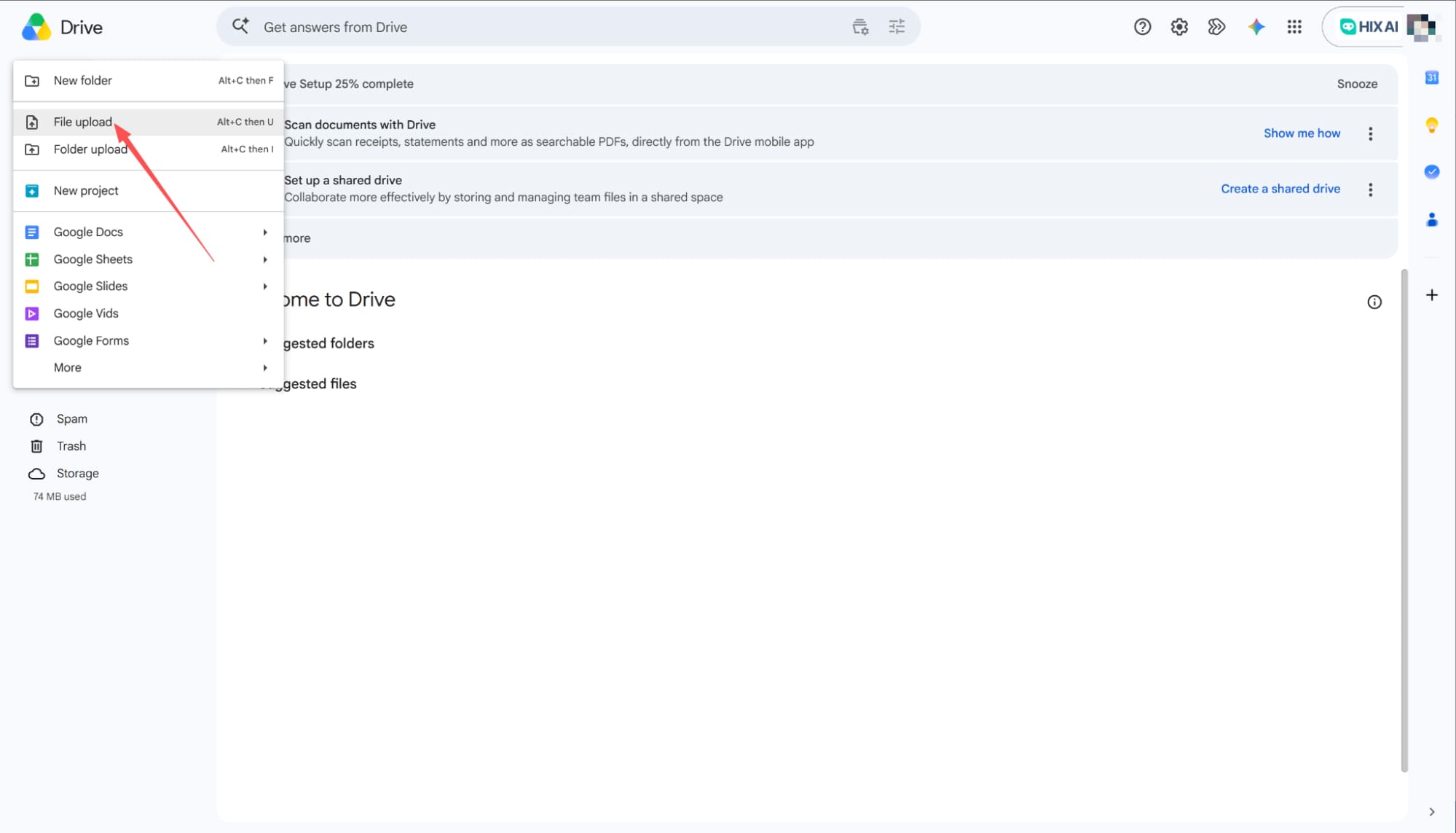 choose file upload