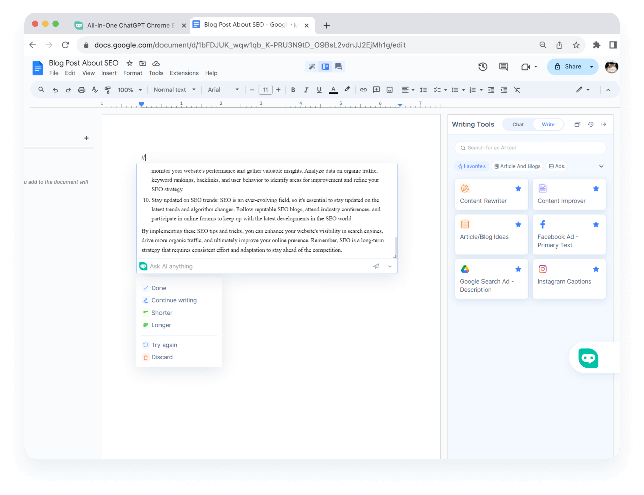 اجعل Google Docs <span class="text-[#00D3B6]">بديلاً أفضل Notion AI</span>