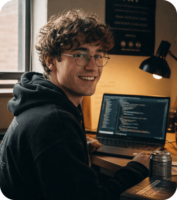 Designer creating visual assets