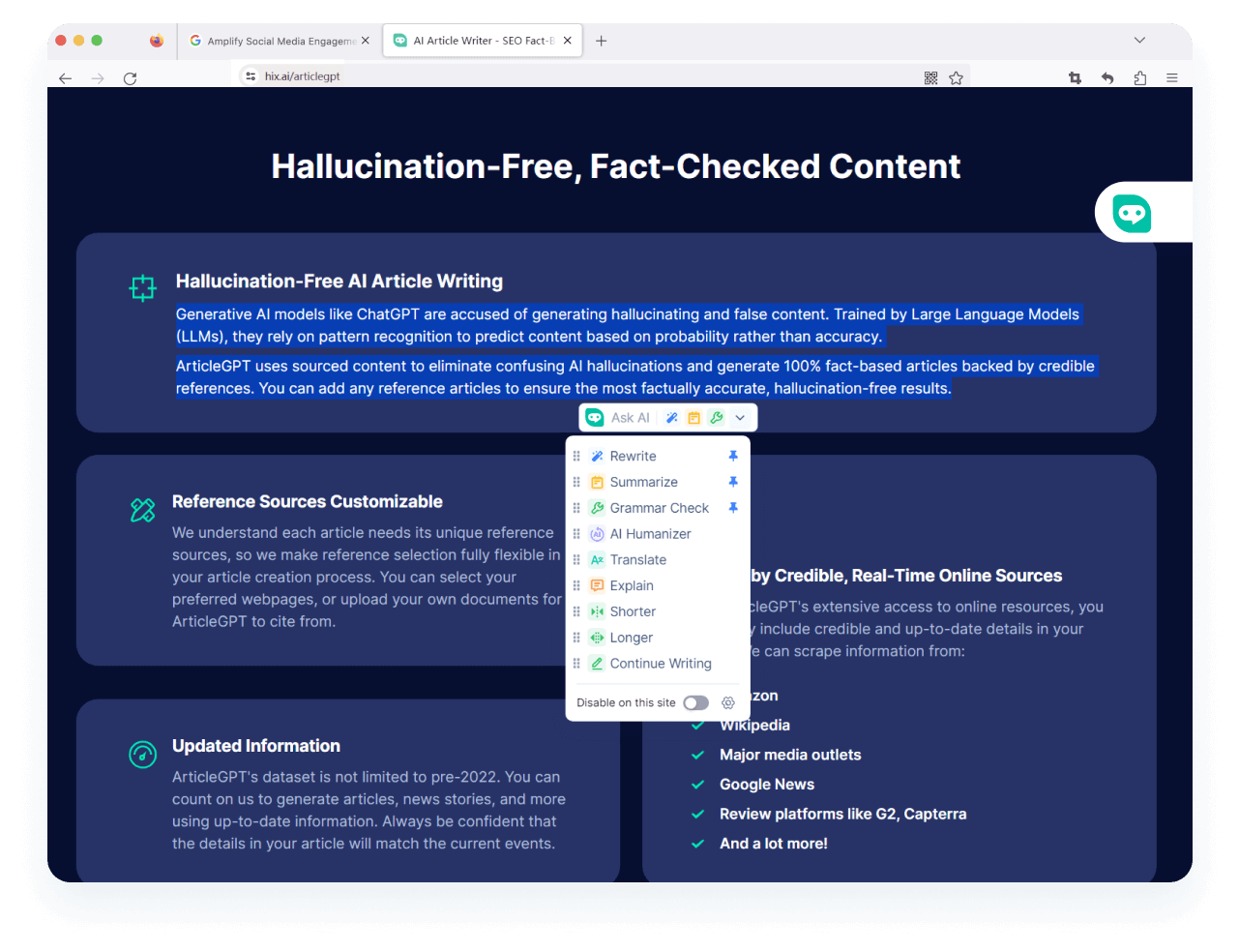 يمكنك الوصول إلى مساعدة الذكاء الاصطناعي <span class="text-[#00D3B6]">في أي مكان</span> على Firefox