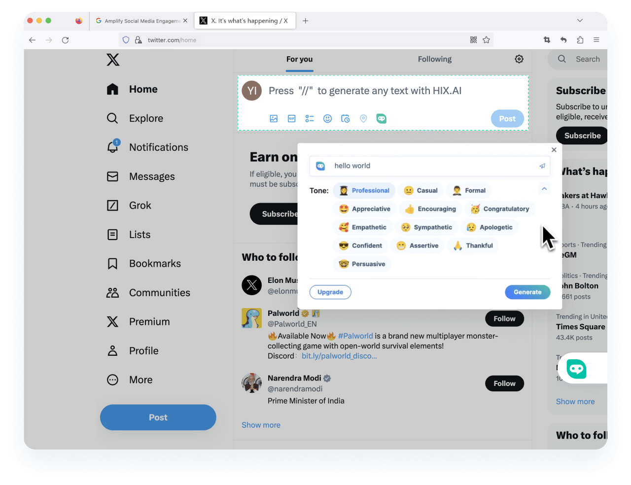 <span class="text-[#00D3B6]">تضخيم</span> المشاركة في وسائل التواصل الاجتماعي على Firefox