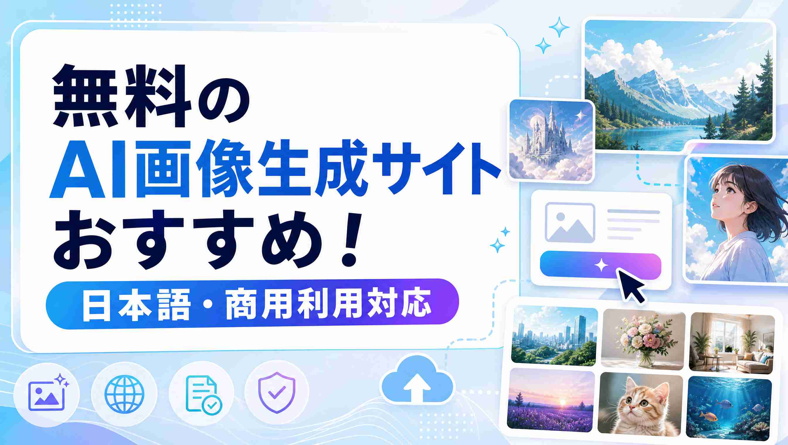 無料のAI画像生成サイトおすすめ8選をお勧め