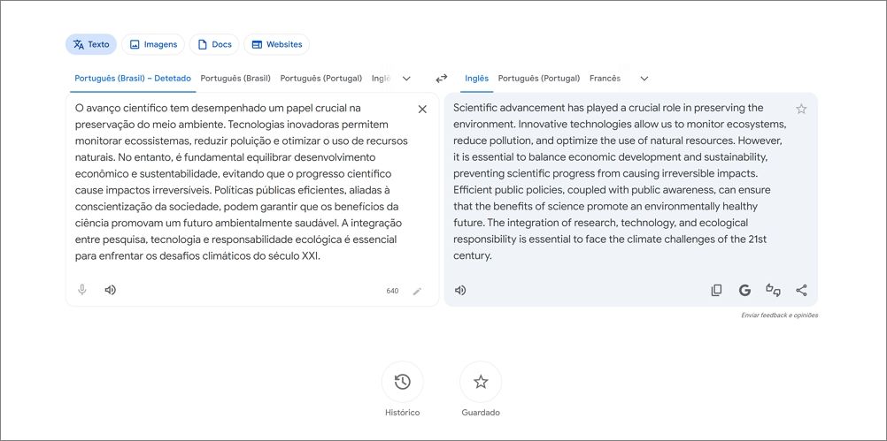 Tradutor IA Google