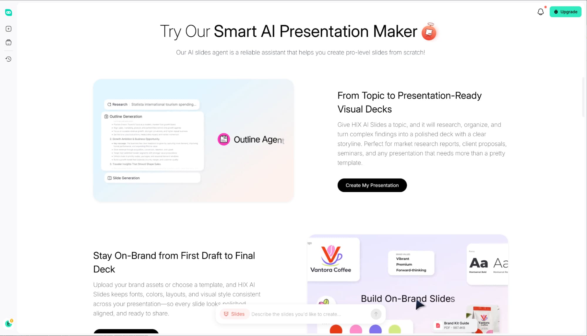 hix ai slides agent