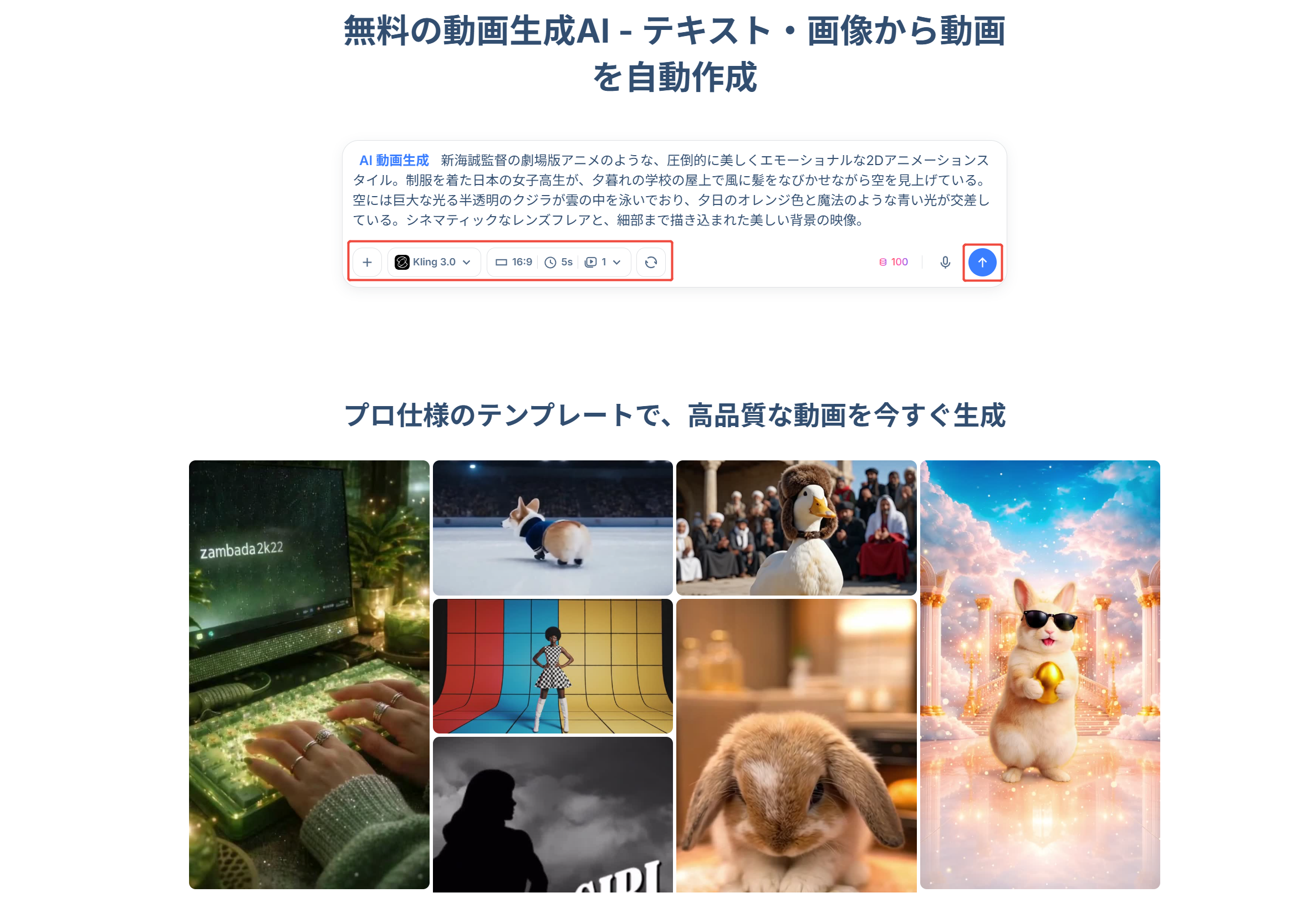 HIXAI　動画カスタマイズ設定