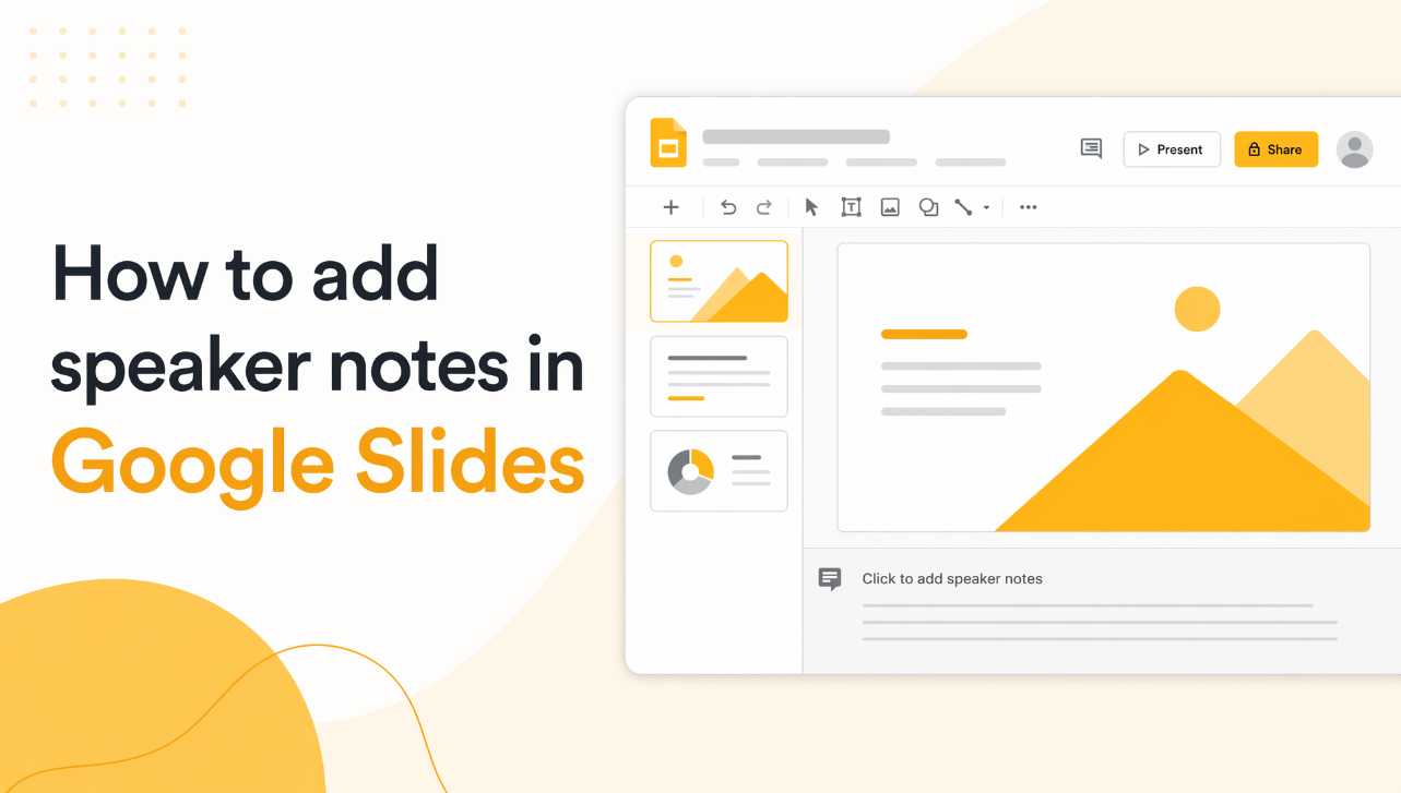 How To Add Speaker Notes In Google Slides