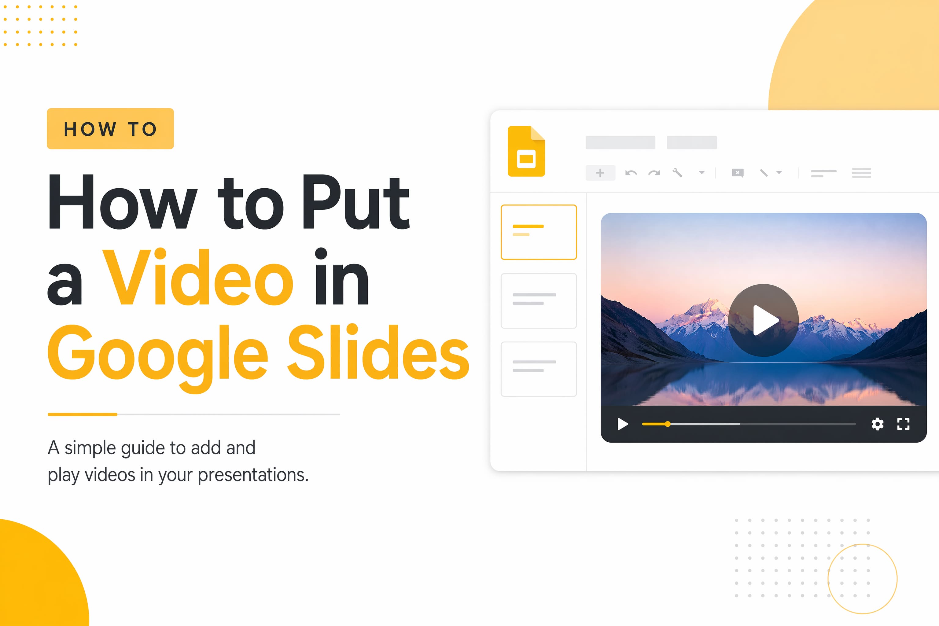 how to put a video in google slides