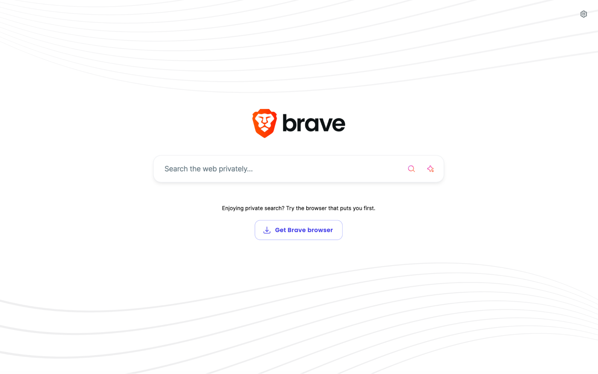 Brave Searchのプライバシー重視の検索インターフェース