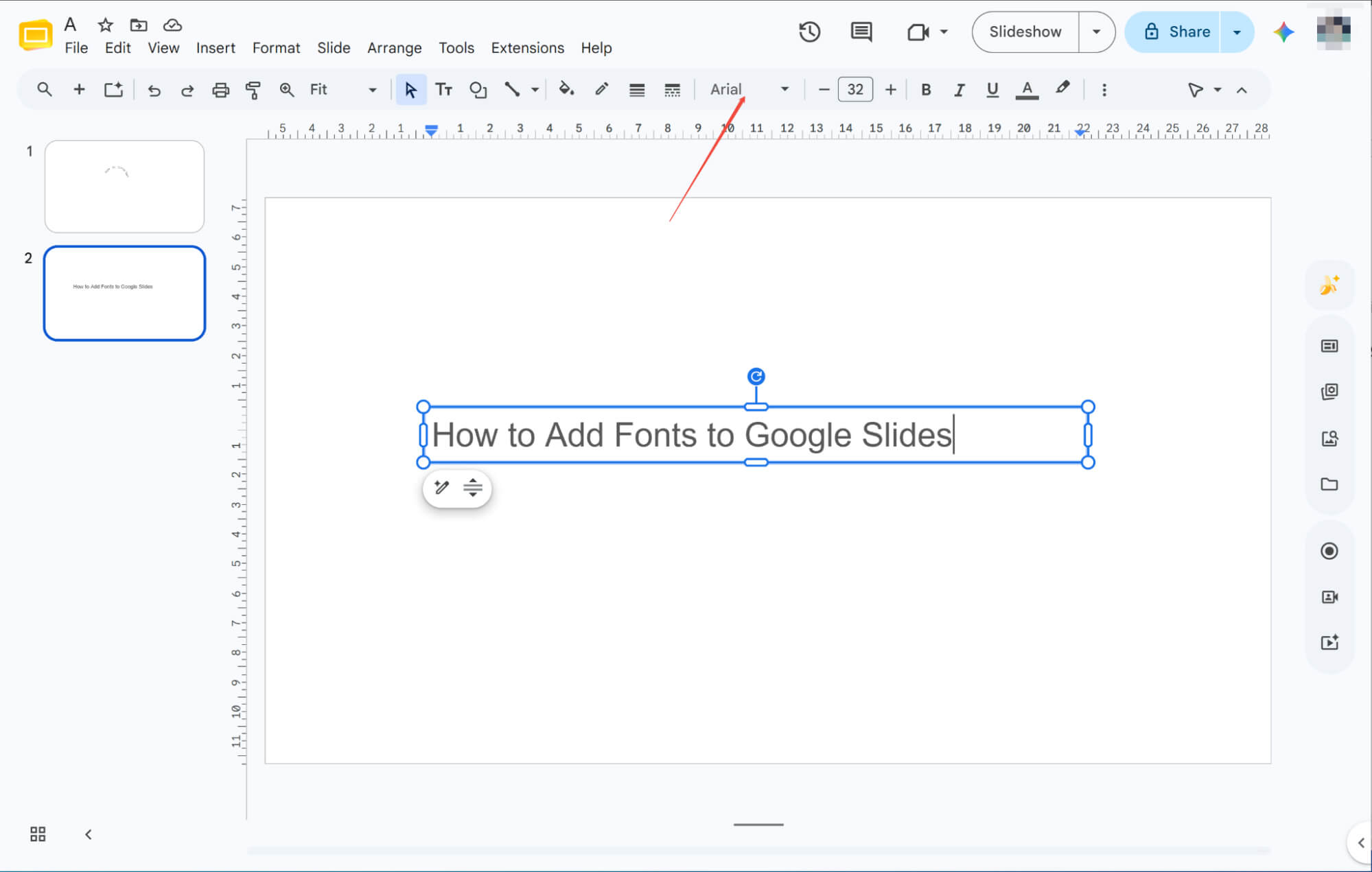 locate font selecter