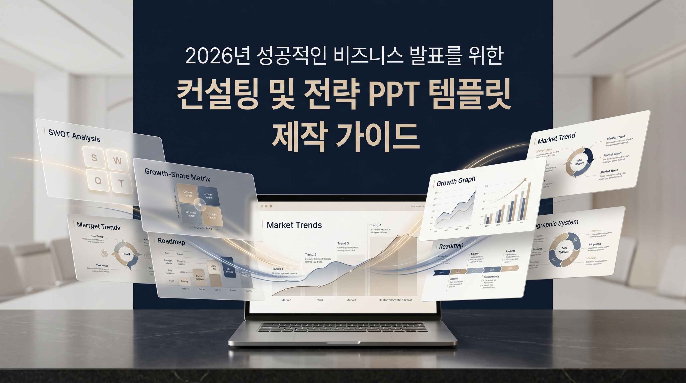 2026년 성공적인 비즈니스 발표를 위한 컨설팅 및 전략 PPT 템플릿 제작 가이드