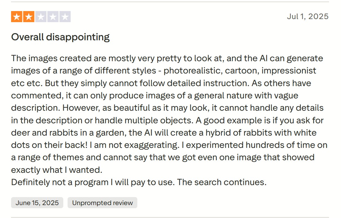user view